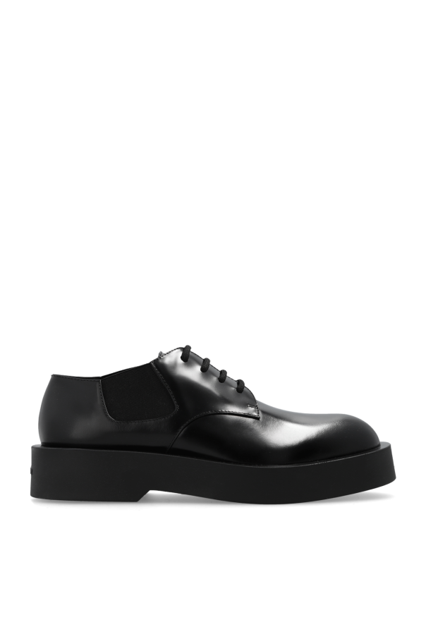 jil sander studded leather half boots